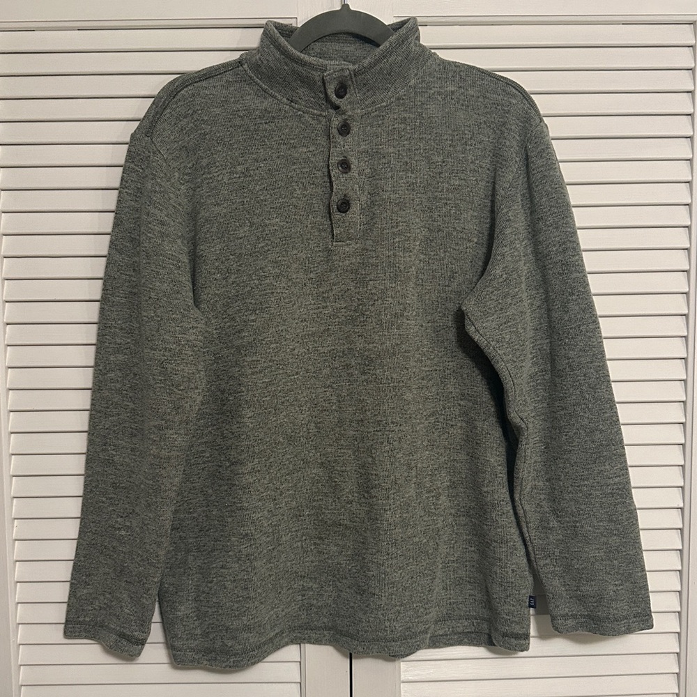 Gap Mens Long Sleeve Mockneck Pullover Shirt